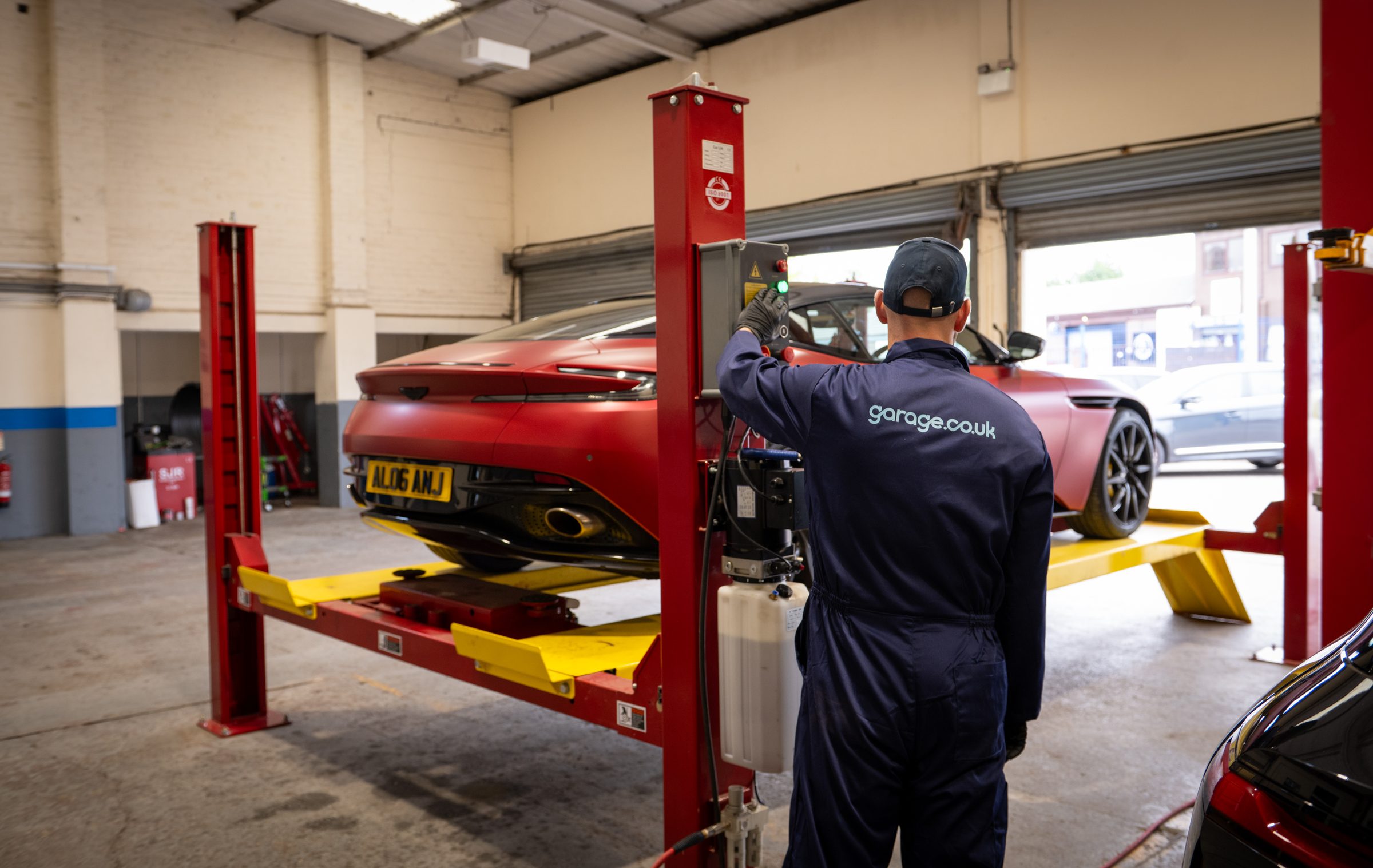 Professional mechanic in workshop